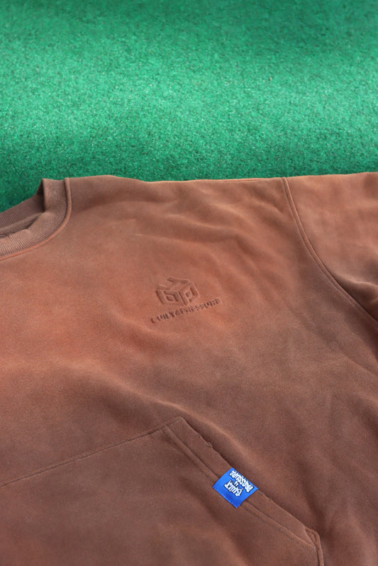 B4P SUN WASHED JOGGER TOP BROWN