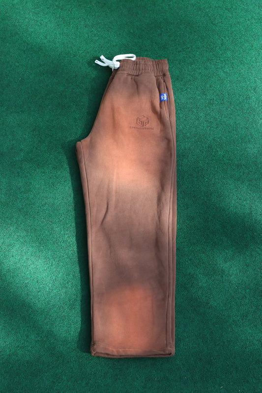 B4P SUN WASHED JOGGER PANTS BROWN