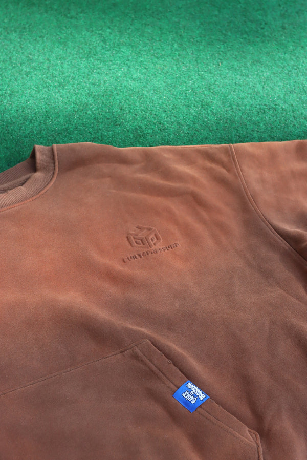B4P SUN WASHED JOGGER TOP BROWN