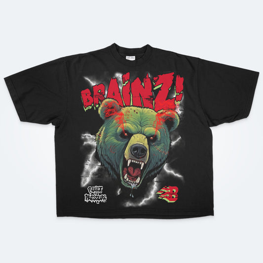 Zombie Bear Brainz Halloween Tee