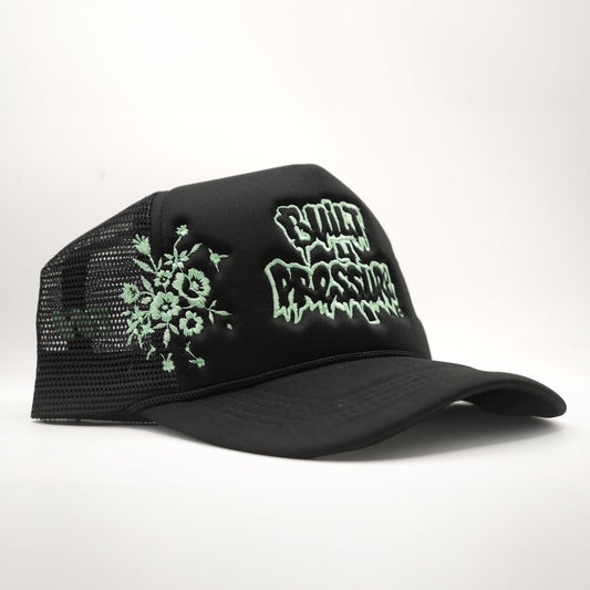 Floral Tat Trucker Hat - The Blacks